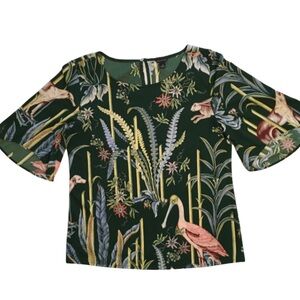 Ann Taylor Flora and Fauna Reed Garden Blouse